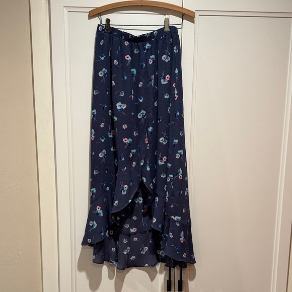 GAP Dresses & Skirts - GAP Dark Blue Floral Maxi Skirt